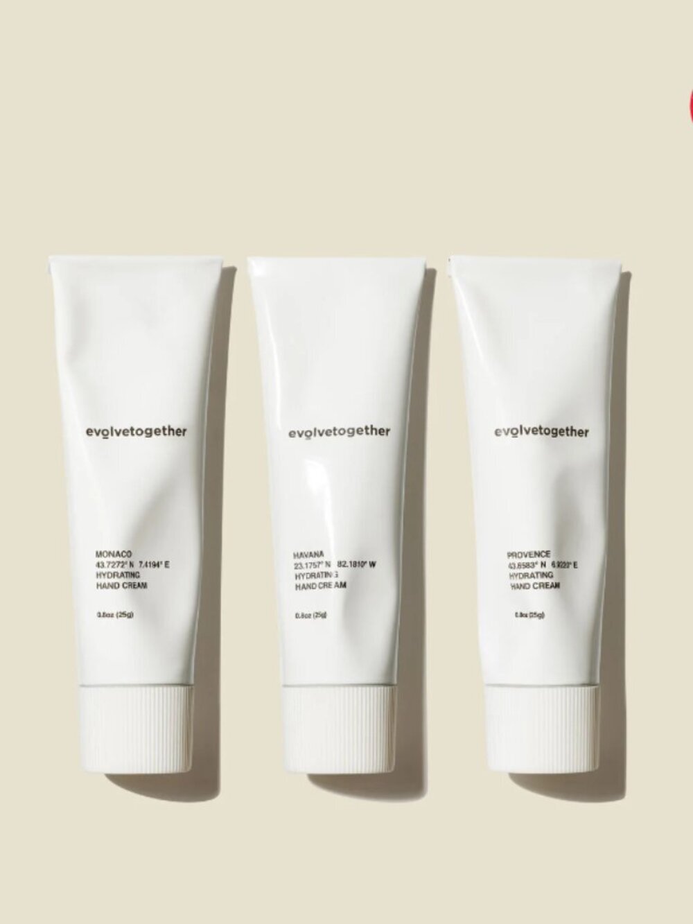 NWT Evolvetogether Hand Cream Discovery Set 4 x 0.8 oz (25g each)